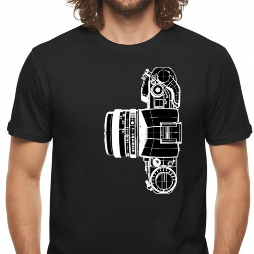 Photography Graphic Design - Vintage Kamera T-Shirt Fotoğrafçı Hediye Fotoğraf