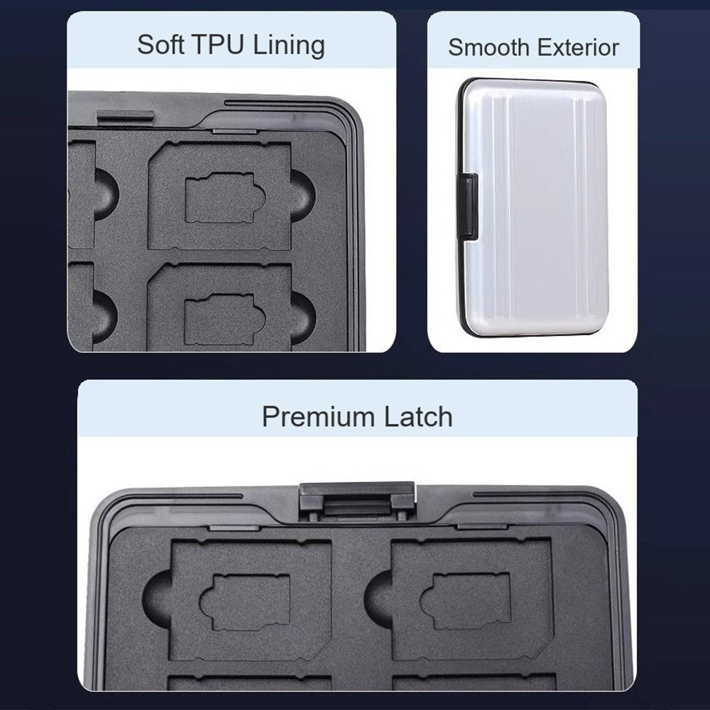 Memory Card Case - 16 Yuvalı Hafıza Kartı Kutusu, Çift