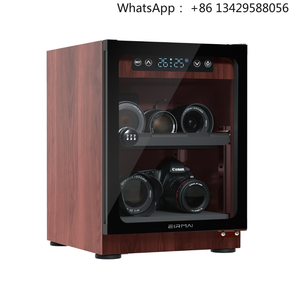 Camera Dry Cabinet - 30 litrelik Ahşap Görünümlü Elektronik Nem