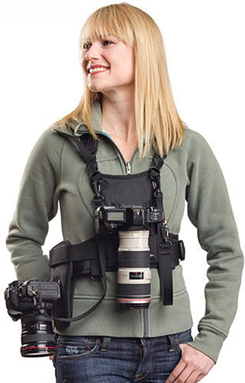 Photography Zone System - Taşıma 2 DSLR kamera çift omuz