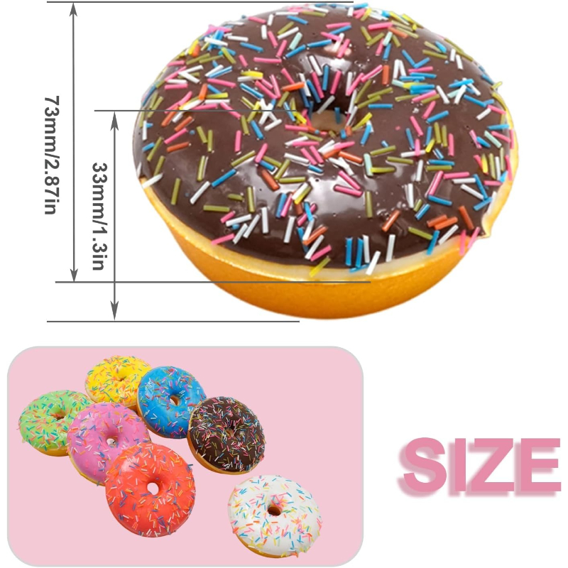 7 adet Sahte Donut Yapay Yumuş - Photography Food incelemesi ve fiyatı